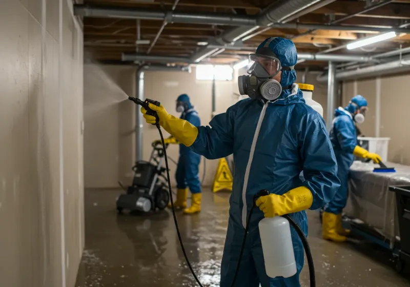 Basement Sanitization and Antimicrobial Treatment process in Storey County, NV